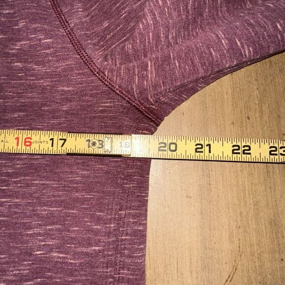 Lululemon Find Your Centre Wrap Hoodie Heathered Marled Rust Berry 6 Burgundy - Picture 8 of 9